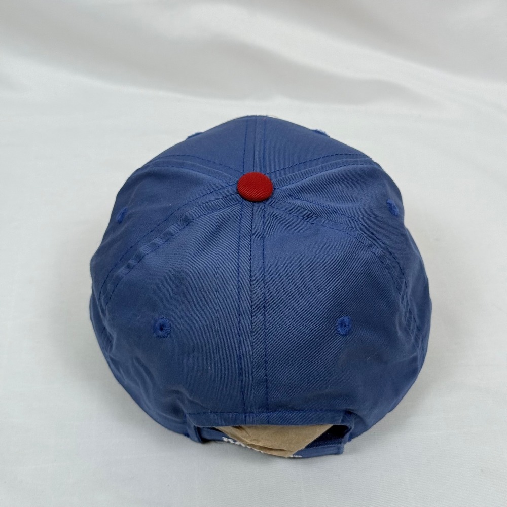 Kansas Jayhawks Outdoor Cap Baseball Hat S/M College NCAA Red Blue - Picture 6 of 11